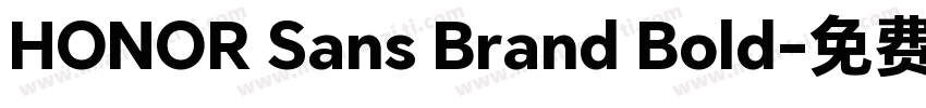 HONOR Sans Brand Bold字体转换
